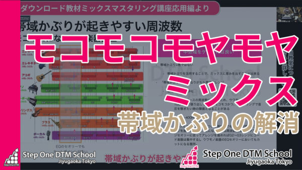 ミックスのときに音がこもるのを解決するための知識