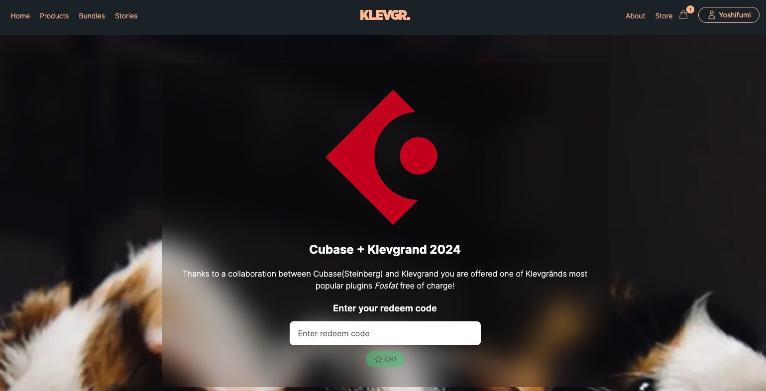 Klevgrand Fosfatを無料で手にいれる方法【Cubase Sale 2024】 - Step